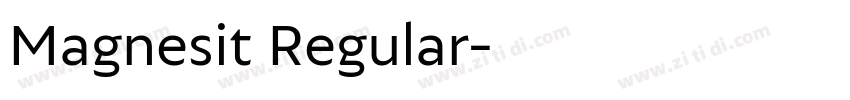 Magnesit Regular字体转换